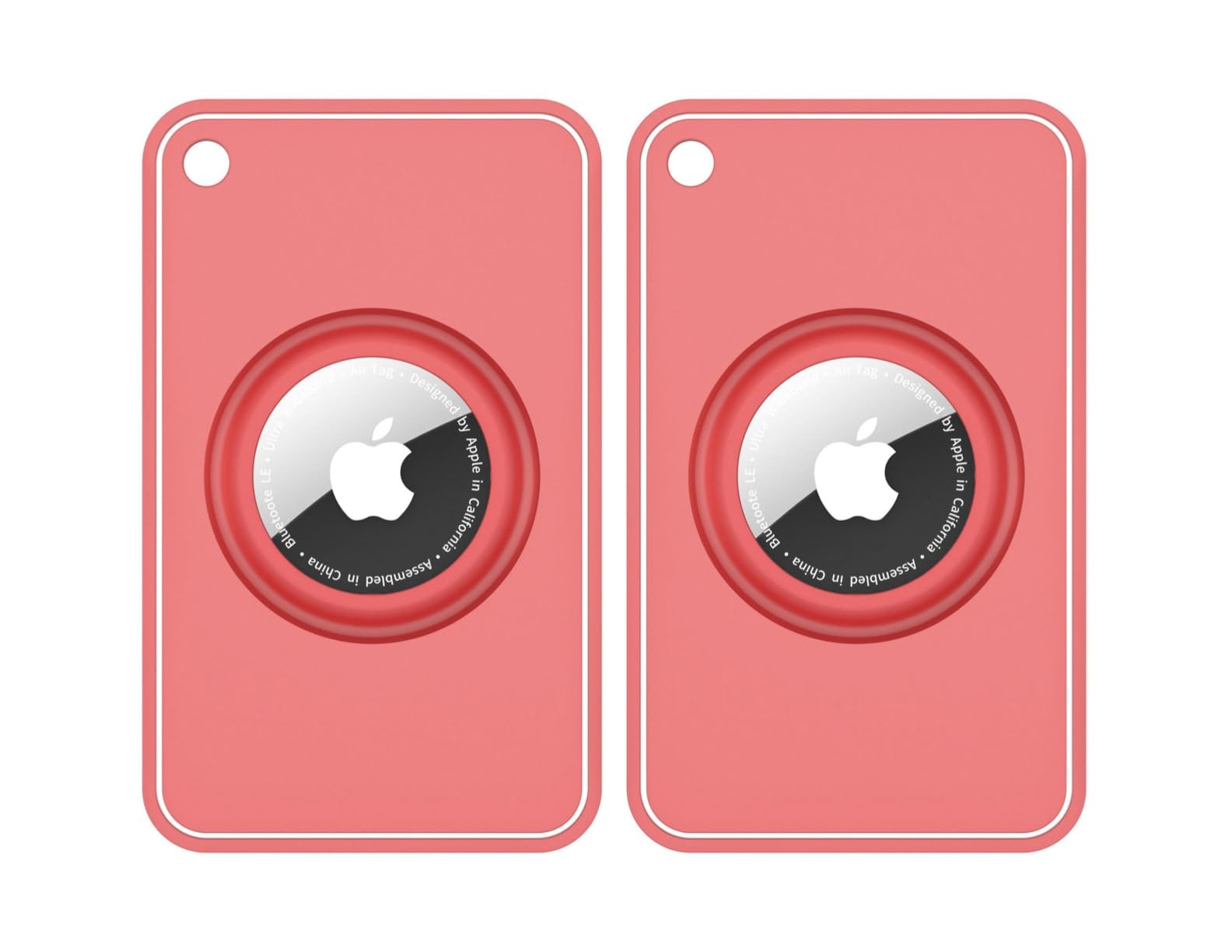 2-Pack Silicone Slim Card Holder: Ultra-Thin Holder for Purses, Wallets, Backpacks & Clutch Bags - Compatible with Apple AirTag