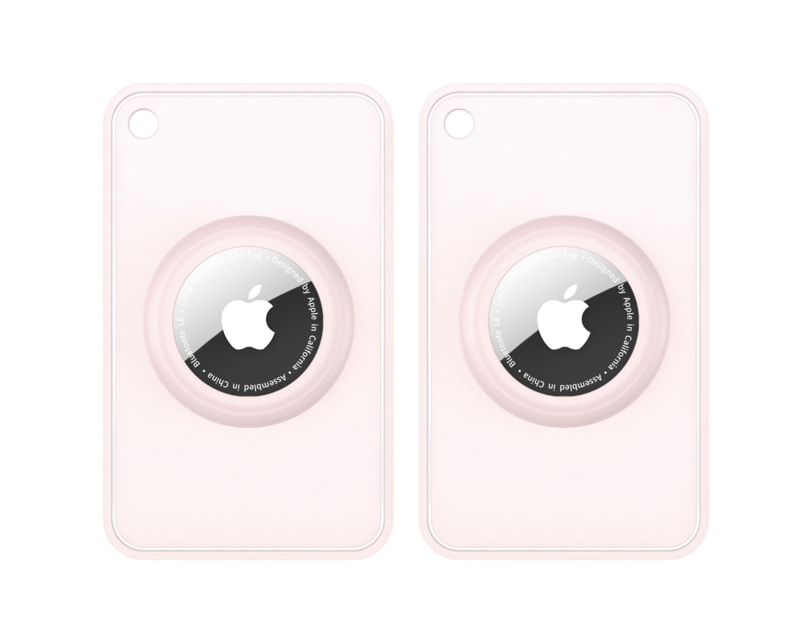2-Pack Silicone Slim Card Holder: Ultra-Thin Holder for Purses, Wallets, Backpacks & Clutch Bags - Compatible with Apple AirTag