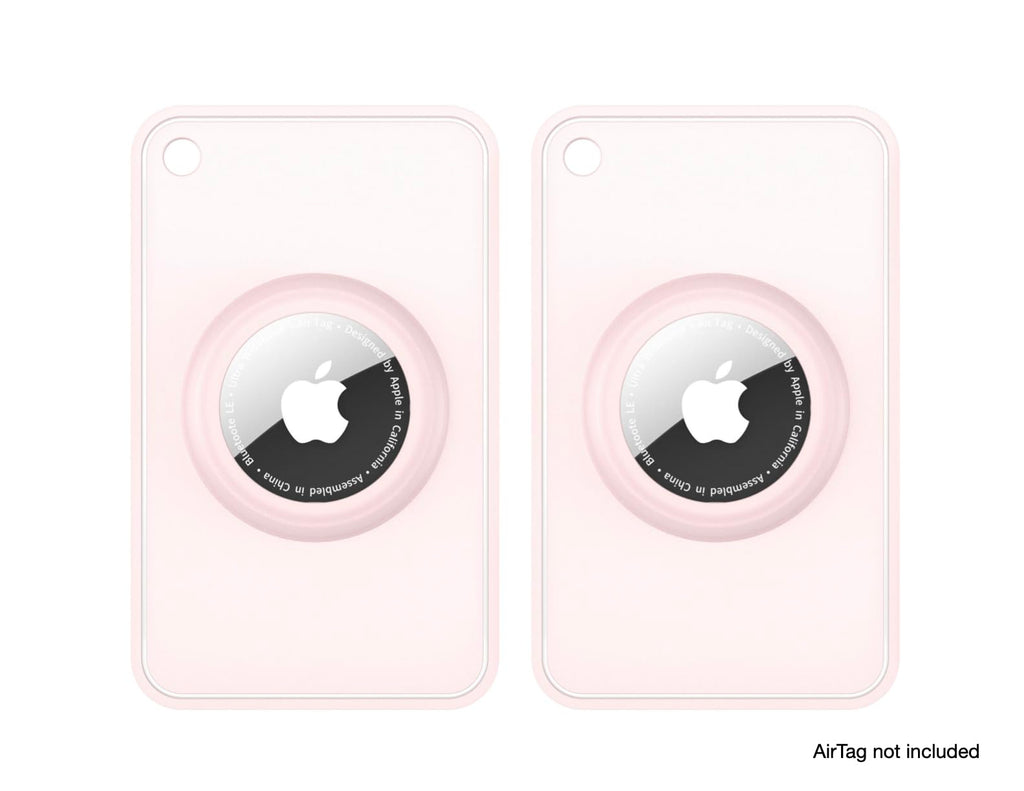 2-Pack Silicone Slim Card Holder: Ultra-Thin Holder for Purses, Wallets, Backpacks & Clutch Bags - Compatible with Apple AirTag