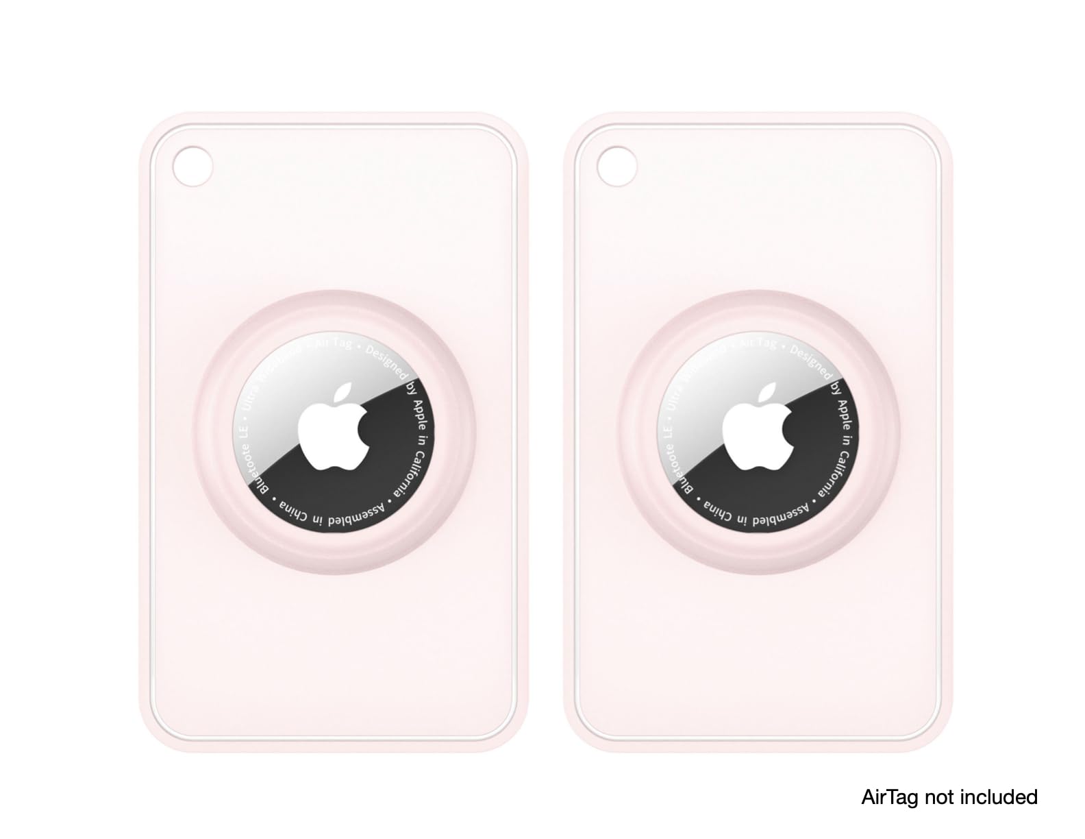 2-Pack Silicone Slim Card Holder: Ultra-Thin Holder for Purses, Wallets, Backpacks & Clutch Bags - Compatible with Apple AirTag