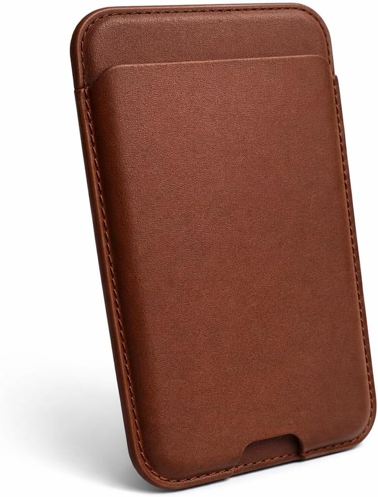 Luxury PU Magnetic Card Holder Wallet Case for MagSafe Compatible iPhones | Slim Leather Magnetic Wallet with Card Slot