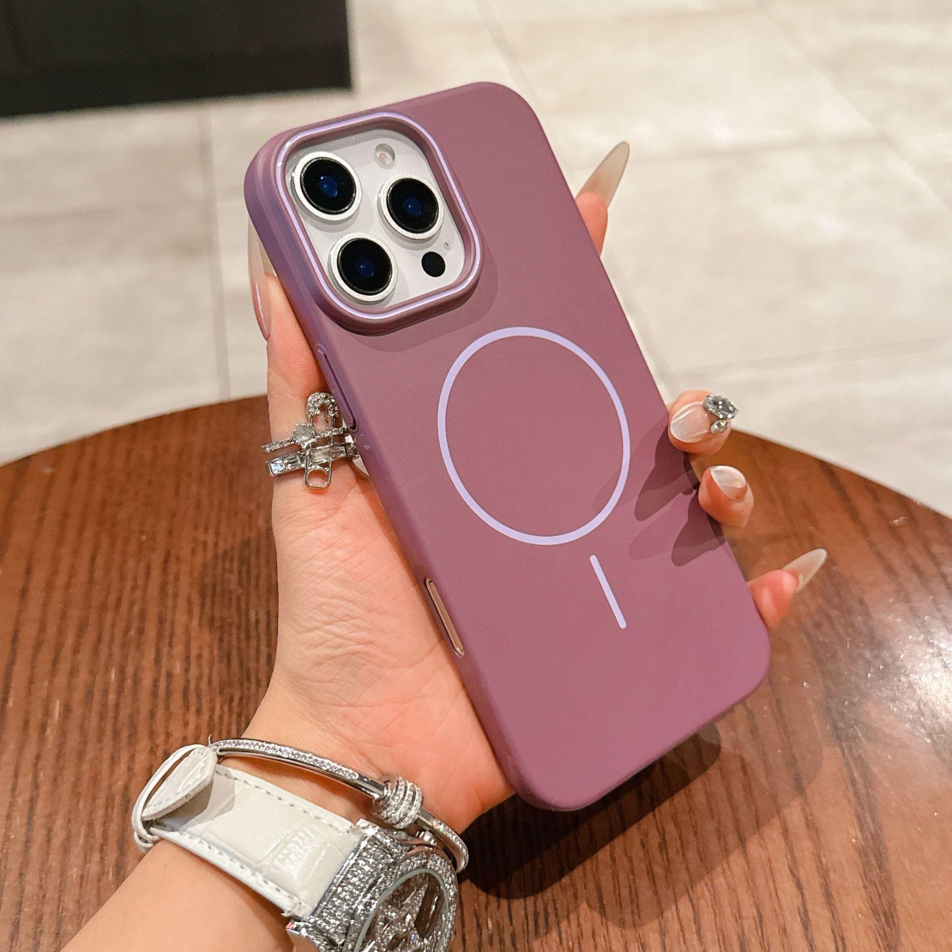 Luxury Ultra-Thin Hard Magnetic Matte Back Cover for iPhone