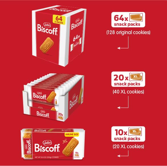 Biscoff Caramelized Biscuit Cookie | 20 sleeves of 2 x-large cookies