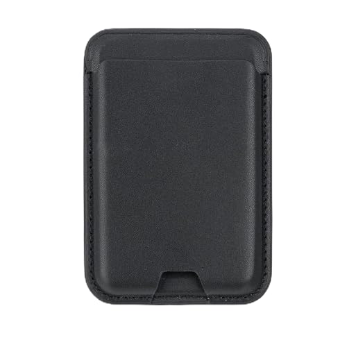 Luxury PU Magnetic Card Holder Wallet Case for MagSafe Compatible iPhones | Slim Leather Magnetic Wallet with Card Slot