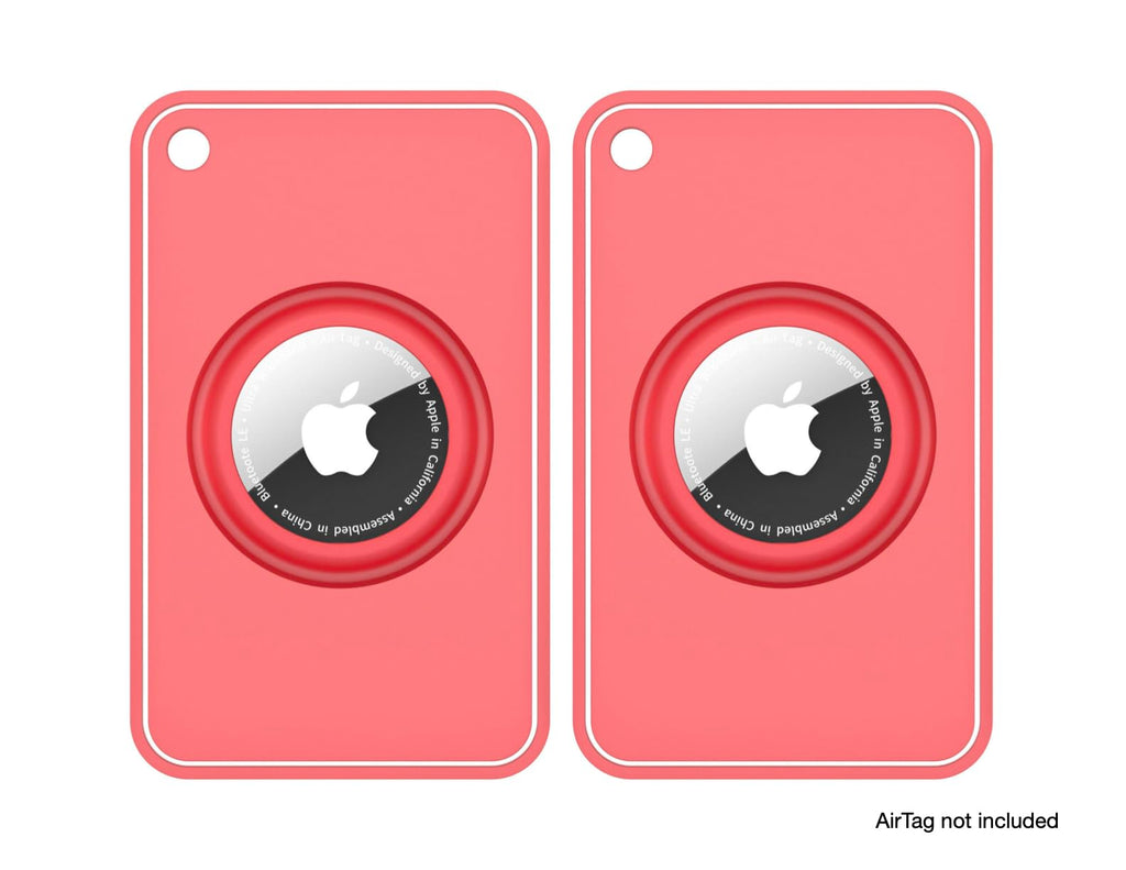 2-Pack Silicone Slim Card Holder: Ultra-Thin Holder for Purses, Wallets, Backpacks & Clutch Bags - Compatible with Apple AirTag