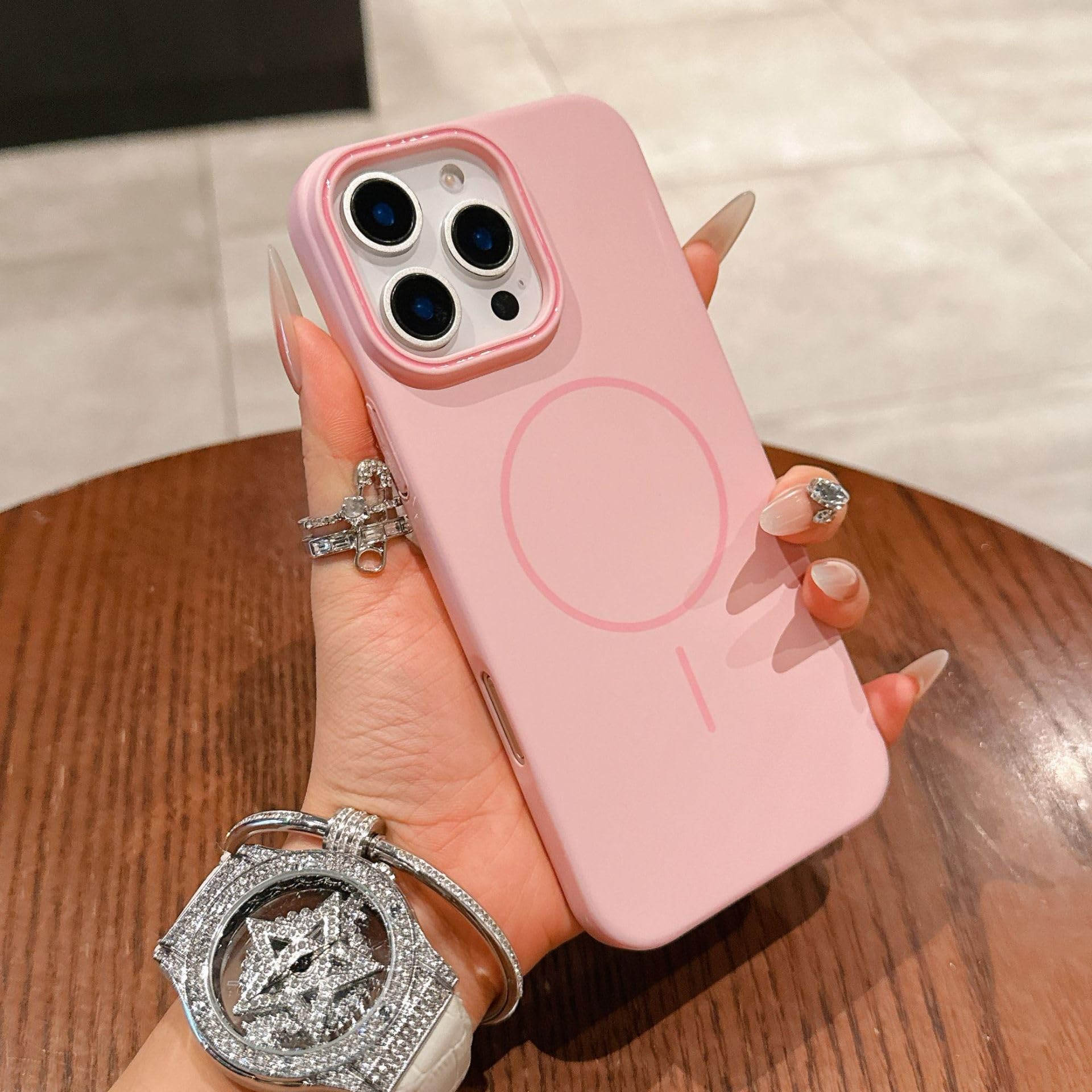 Luxury Ultra-Thin Hard Magnetic Matte Back Cover for iPhone