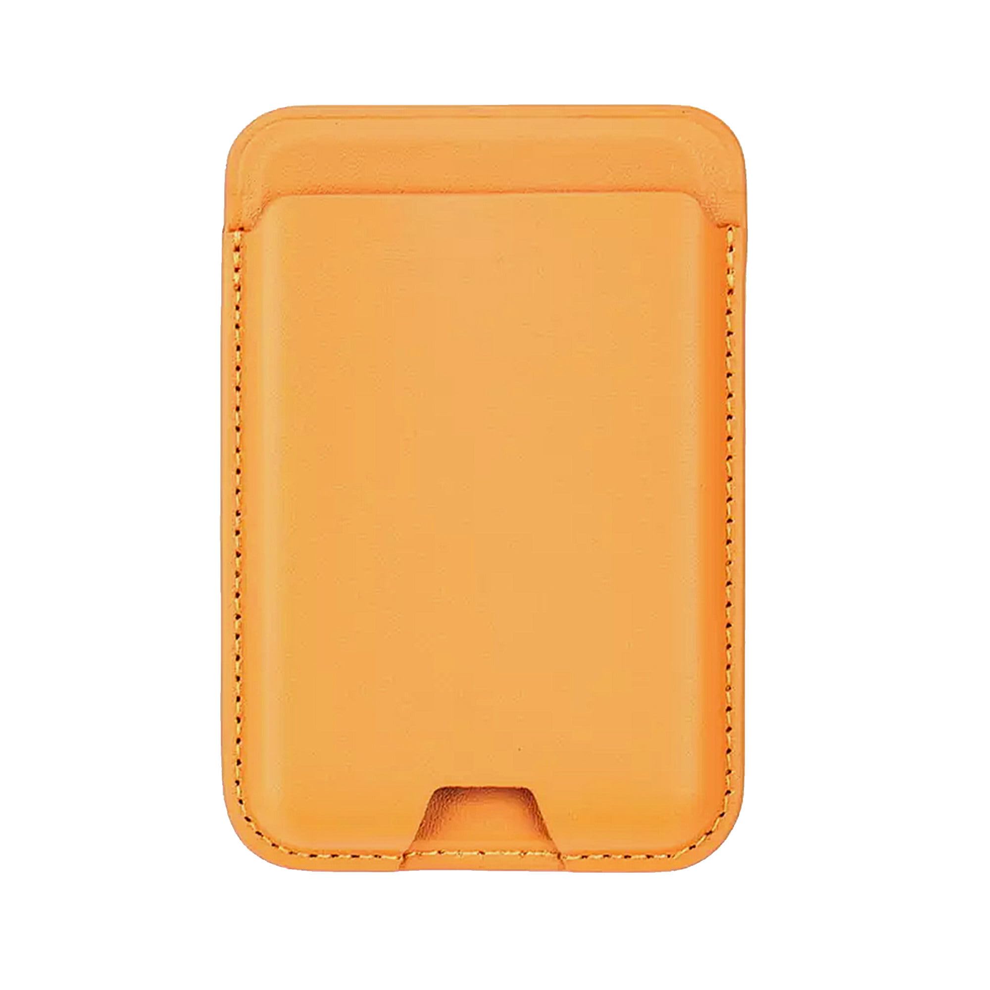 Luxury PU Magnetic Card Holder Wallet Case for MagSafe Compatible iPhones | Slim Leather Magnetic Wallet with Card Slot