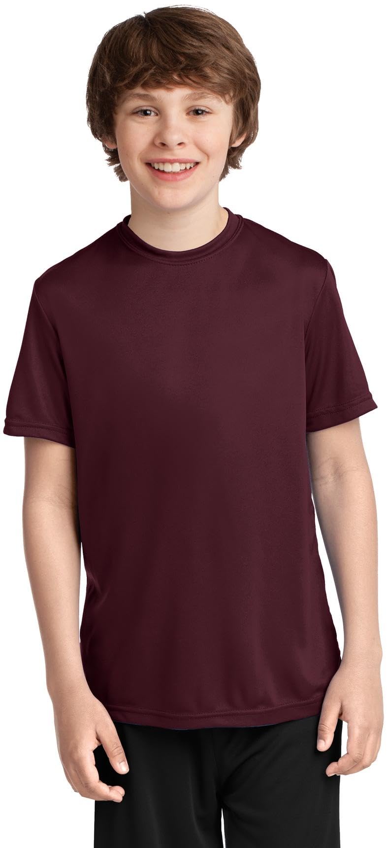 Port & Company Youth Performance Tee | UPF 50 Athletic Workout Clothing for Spring & Summer | PC380Y