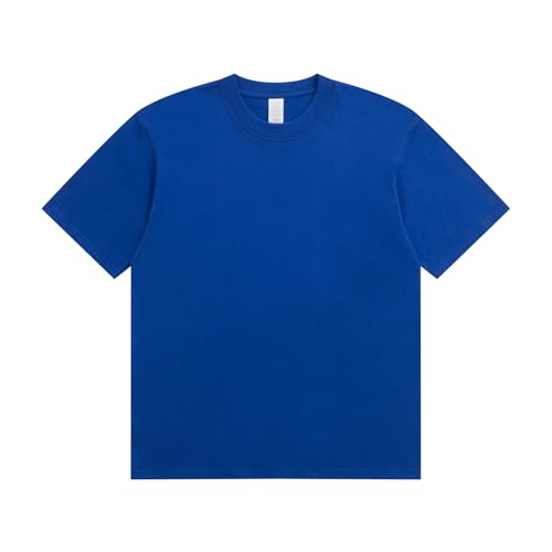 Heavyweight 100% Cotton Men's Plain Round Neck T-Shirt ~230gsm