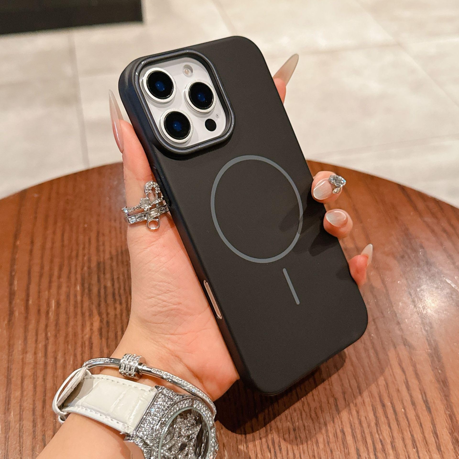Luxury Ultra-Thin Hard Magnetic Matte Back Cover for iPhone