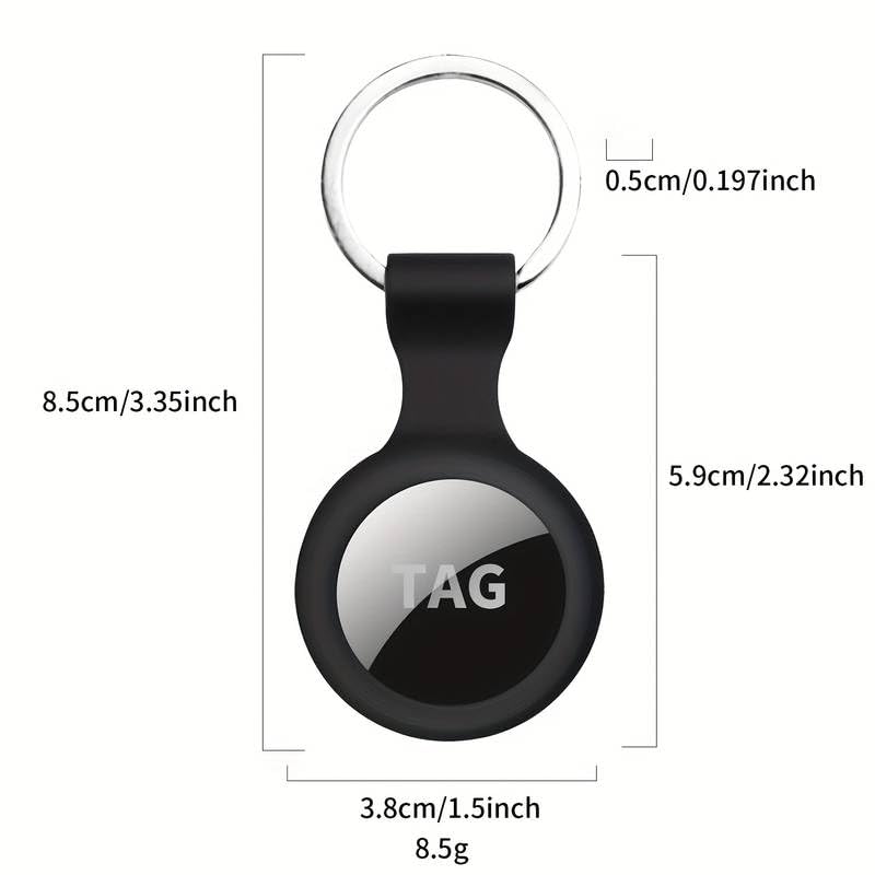 4 Pack | Apple AirTag Silicone Protective Case with Keychain